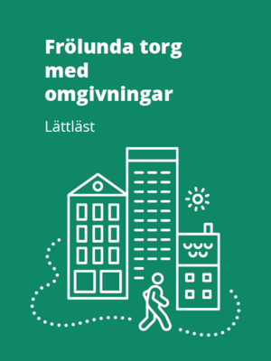 cover image of Frölunda torg med omgivningar - Lättläst ljudbok